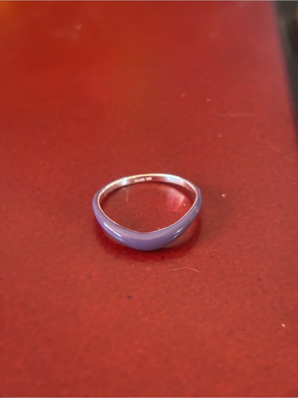 Gldn Aura Enamel Ring, Lilac (Feb) — image 2 of 4